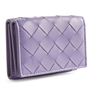 Bottega Veneta Intrecciato Tiny Tri-Fold Wallet